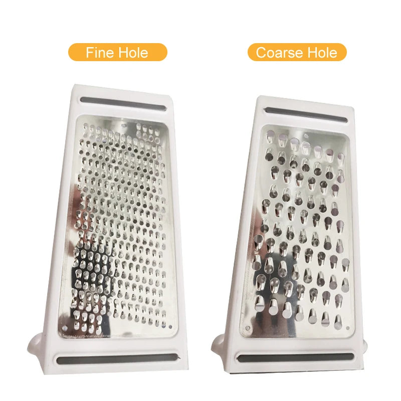 Double-sided Blades Cheese Vegetables Grater Carrot Cucumber Slicer Cutter Box Container Kitchenware Stainless Kitchen Tools