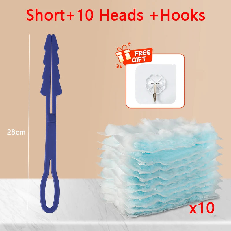 Disposable Dusters With Replace Heads Refills Bulk Duster Brush For Cleaning Home Office Blinds Car Surface Duster Cleaning Tool