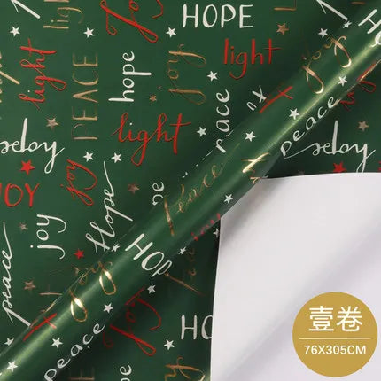 New 6pcs 50x76cm Christmas Gift Wrapping Paper Ribbon Decor