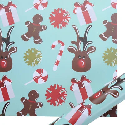 5piece 52x75cm Merry Christmas Decoration Wrapping