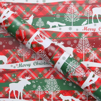 5piece 52x75cm Merry Christmas Decoration Wrapping