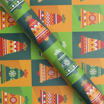 5piece 52x75cm Merry Christmas Decoration Wrapping