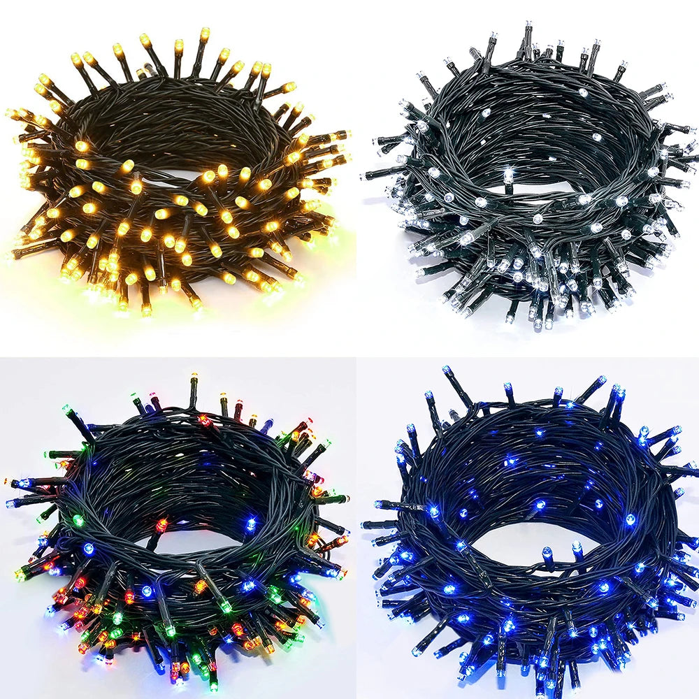 USB Remote Green Wire Christmas Tree Lights