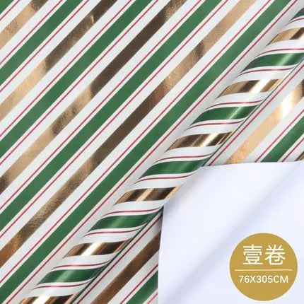 New 6pcs 50x76cm Christmas Gift Wrapping Paper Ribbon Decor