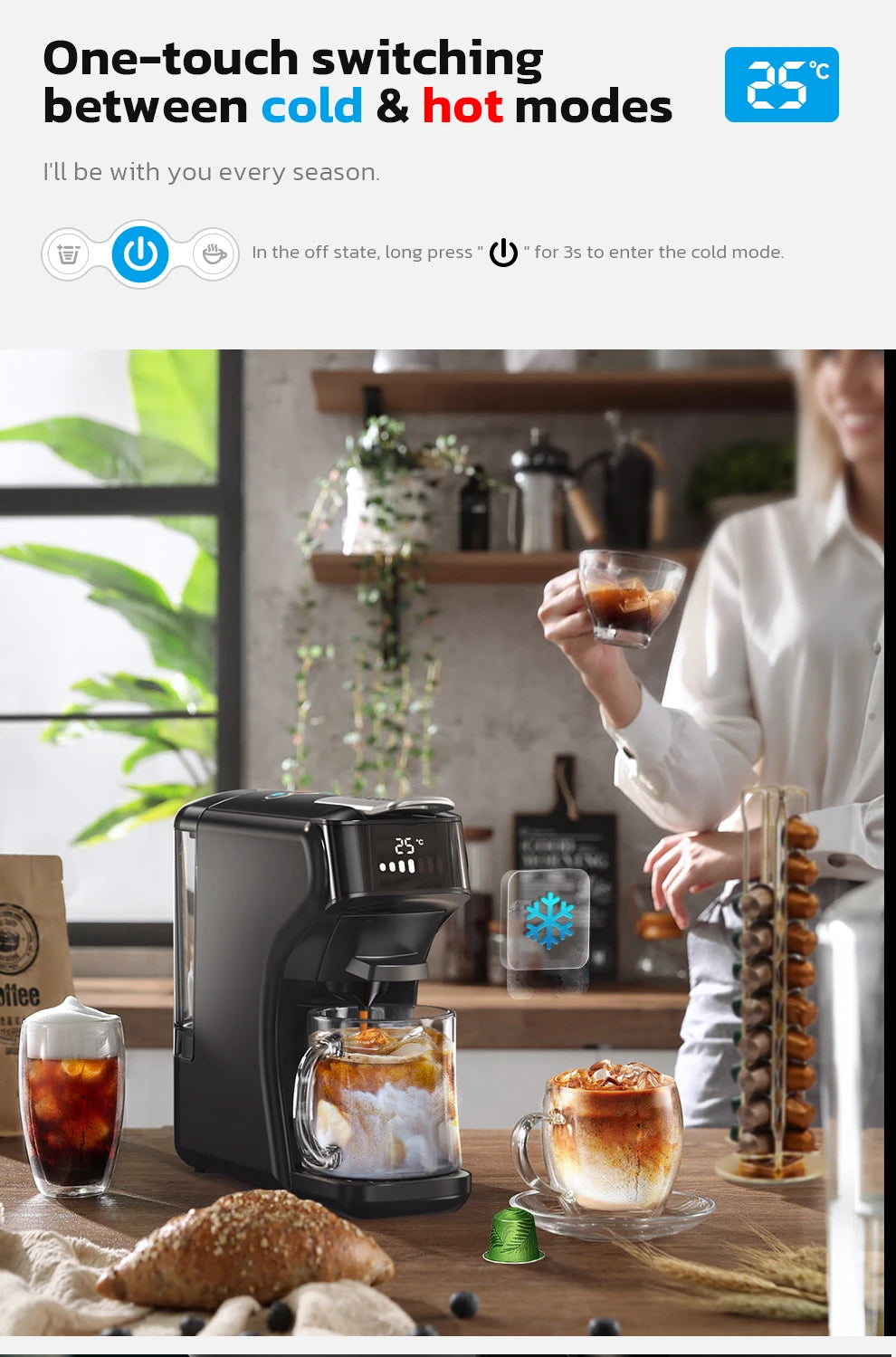 6in1  Coffee Machine HiBREW