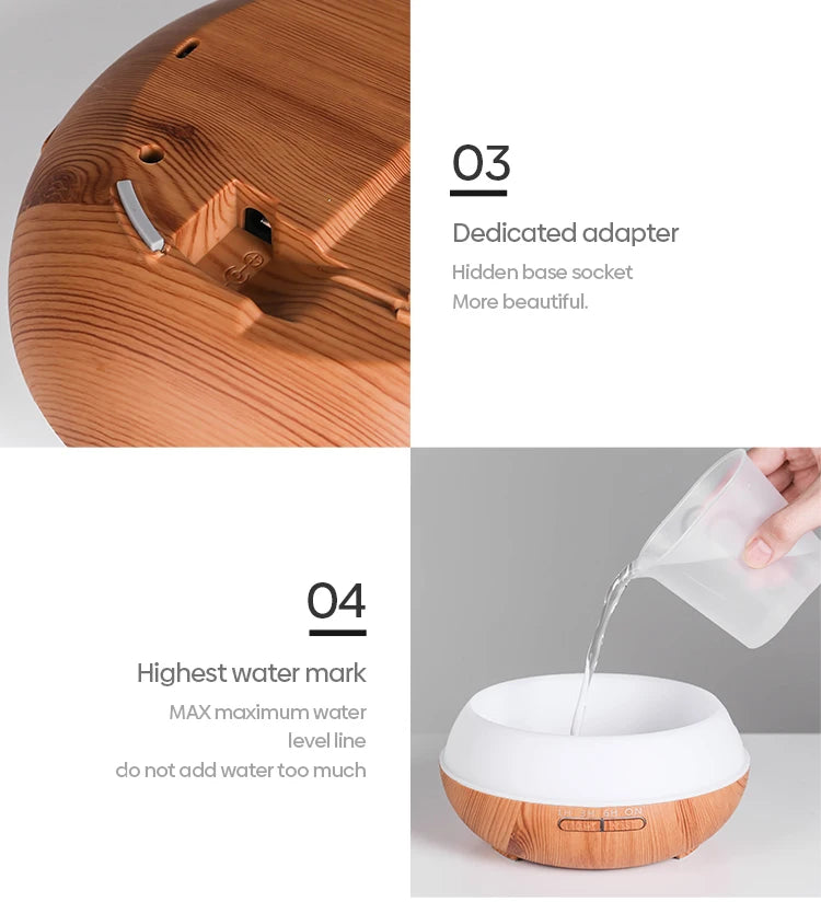 500ml Aromatherapy Essential Oil Diffuser