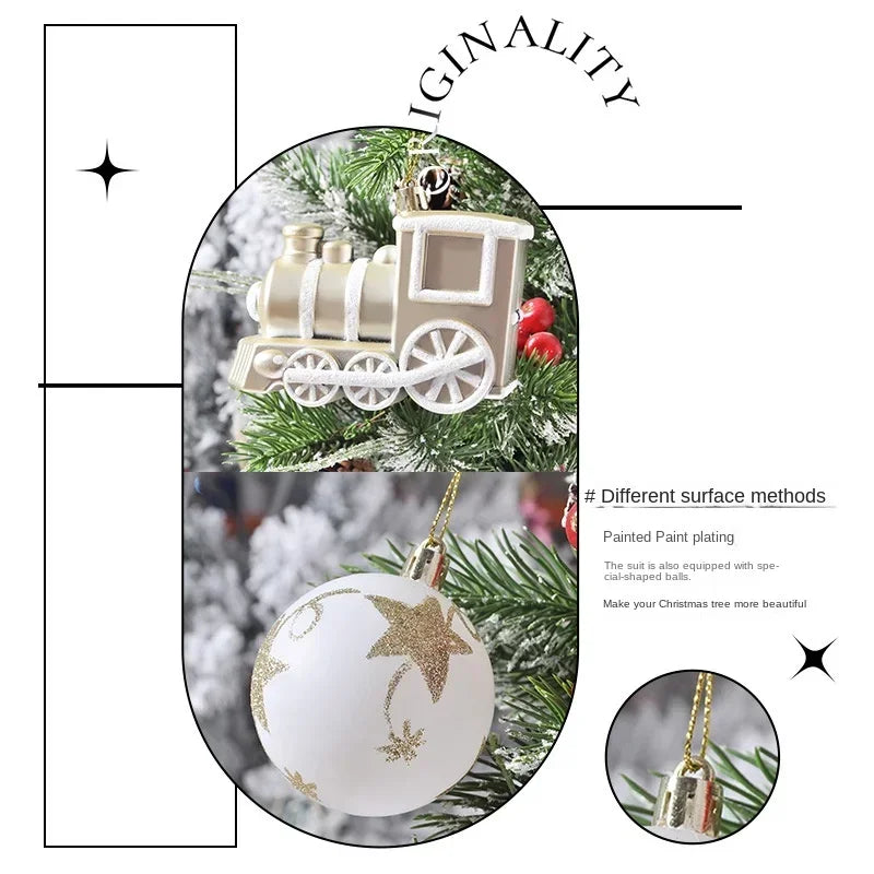 70 Pcs Christmas Ornaments Christmas Ball Set