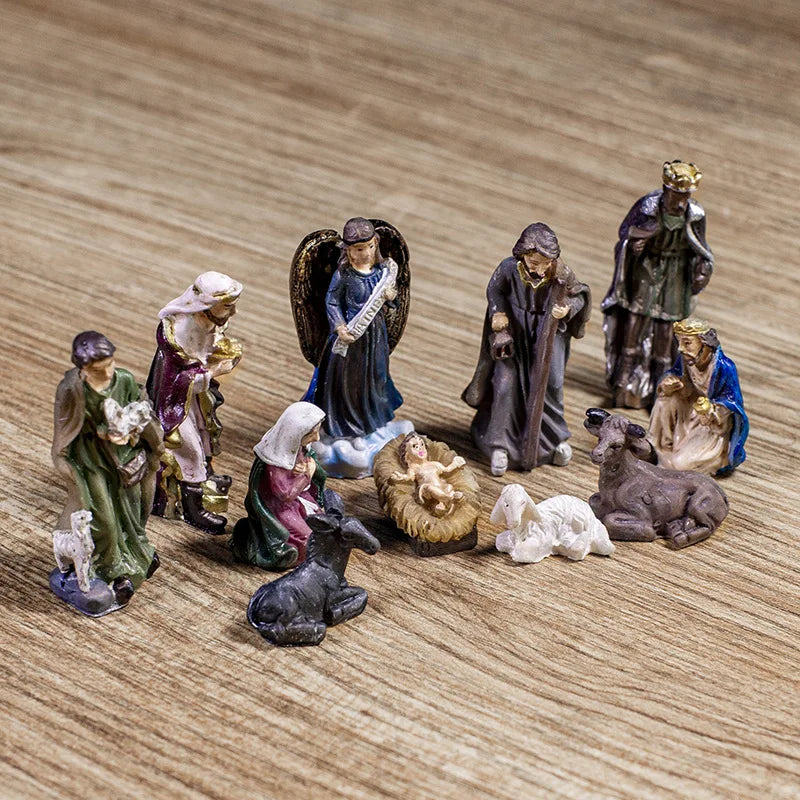 11pcs Nativity Set Figurines Nativity Scene