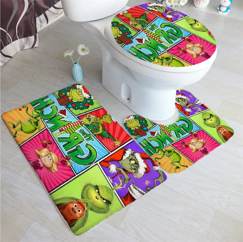 Merry Christmas Cartoon Shower Curtain