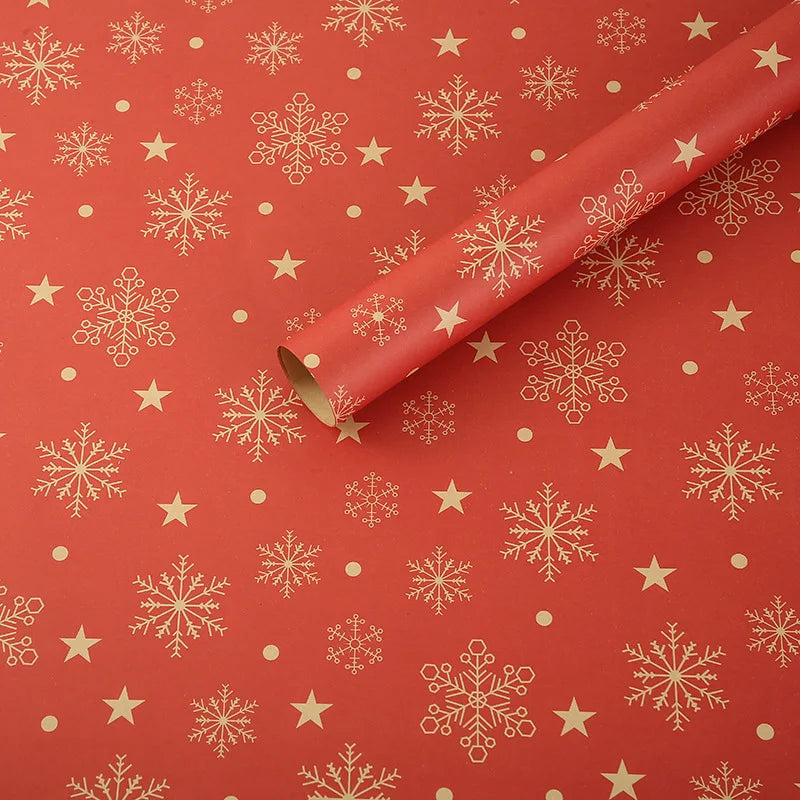 7pcs, Christmas Wrapping Paper Christmas Gift Gift Decoration