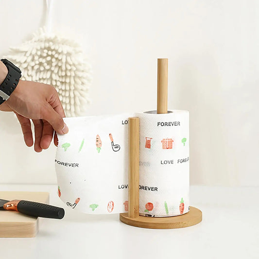 Kitchen Wood Paper Towel Holder