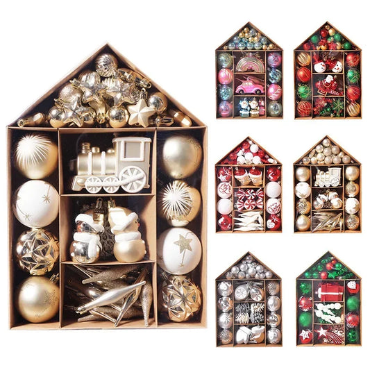 70 Pcs Christmas Ornaments Christmas Ball Set