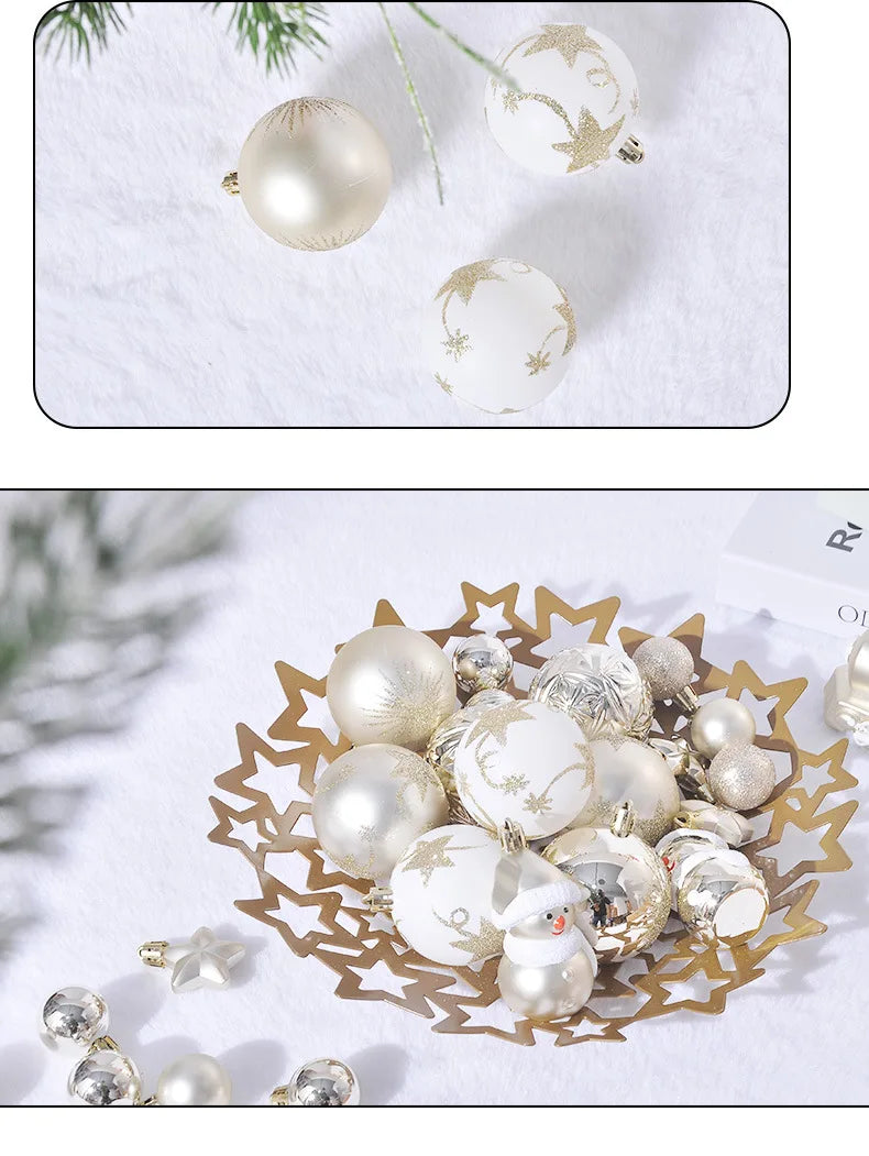 70 Pcs Christmas Ornaments Christmas Ball Set