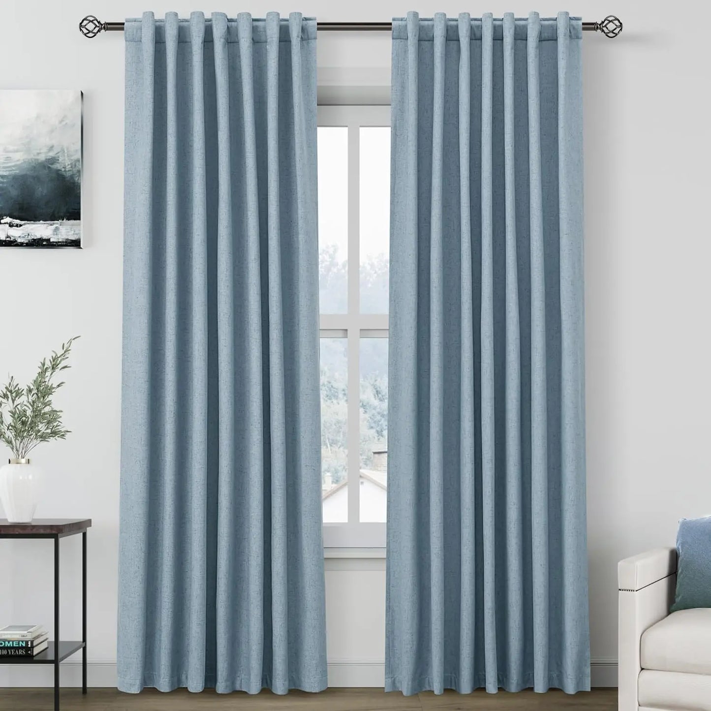 Blackout Curtains Length 2 Panels Set