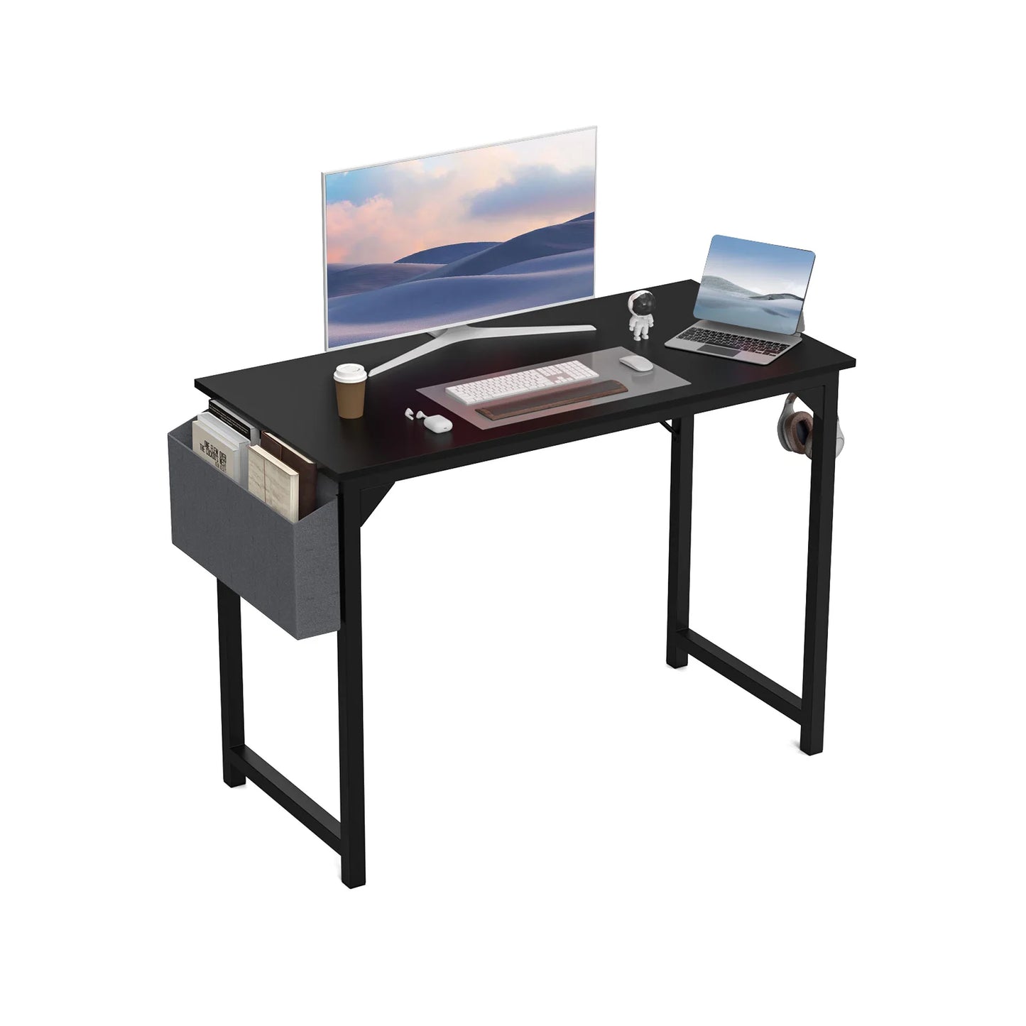 Enhance productivity with this stylish and functional desk.