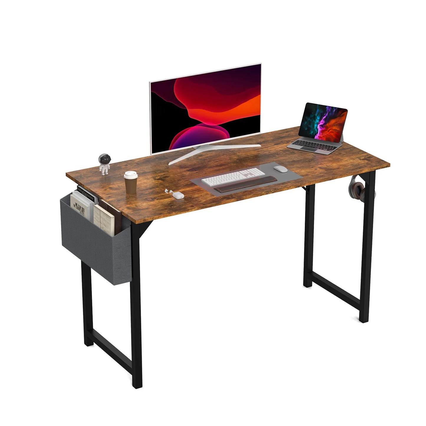 Enhance productivity with this stylish and functional desk.