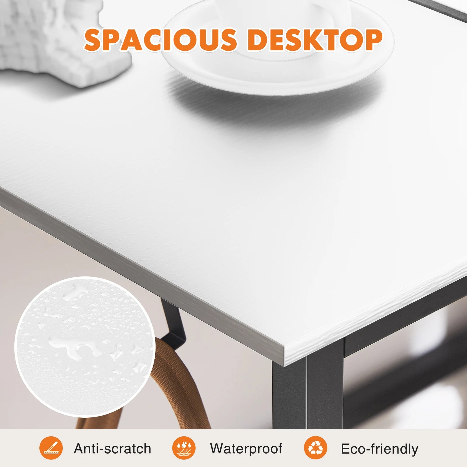 Enhance productivity with this stylish and functional desk.