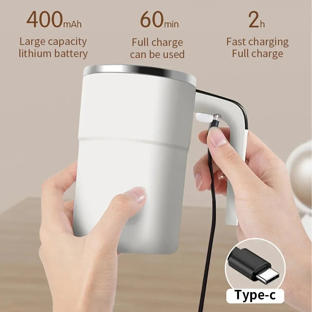 Magnetic Mug with LCD Screen & Automatic Self Stirring