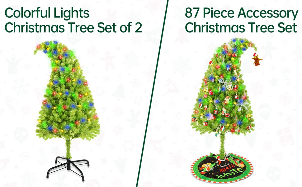 5.7-foot Bendable Grinch Christmas Tree