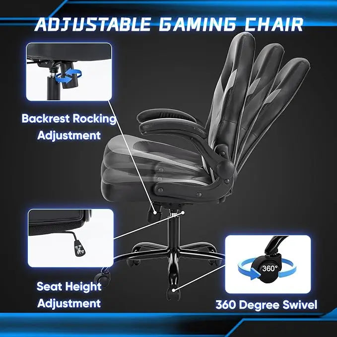 Office Desk Leather Gaming Computer Chair