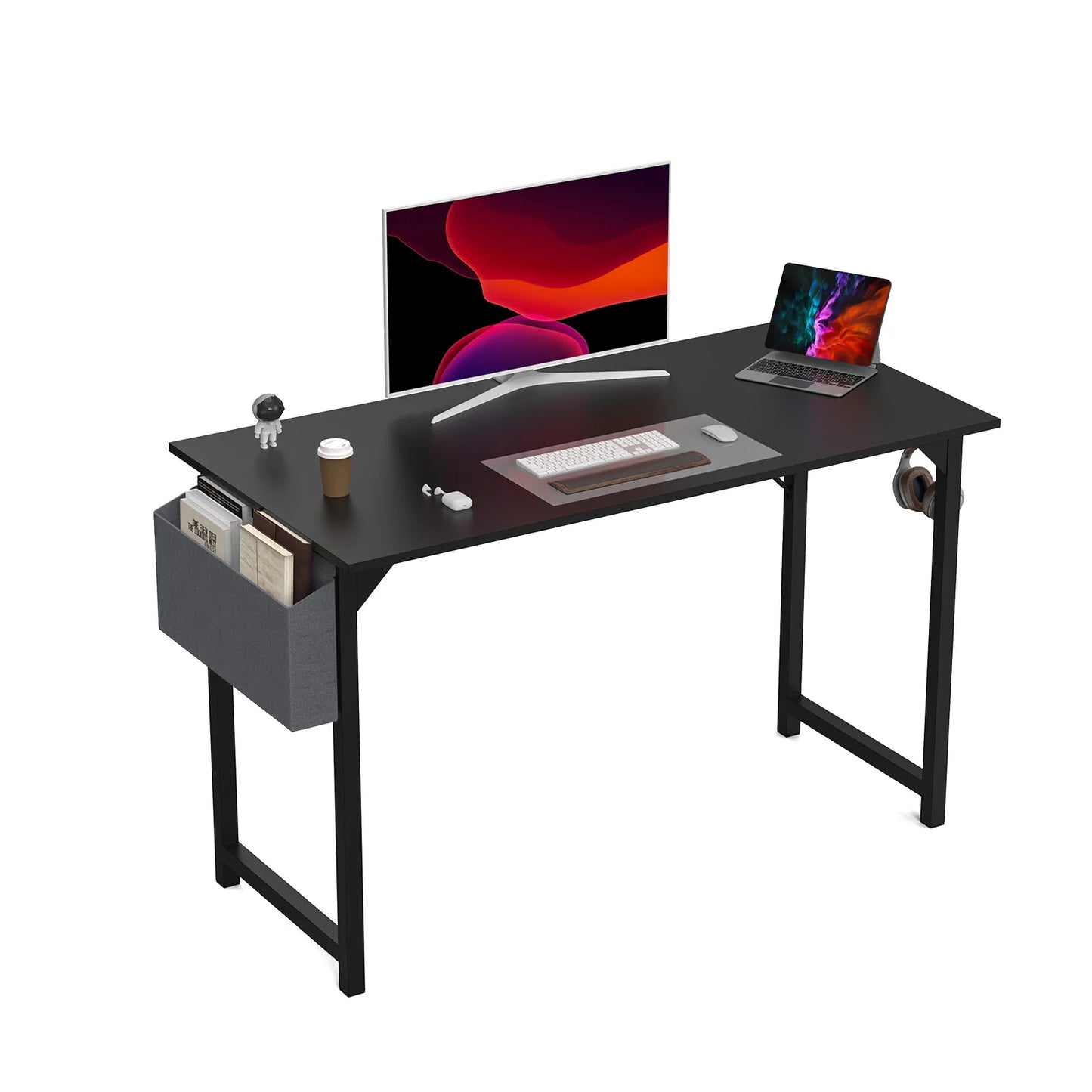 Enhance productivity with this stylish and functional desk.