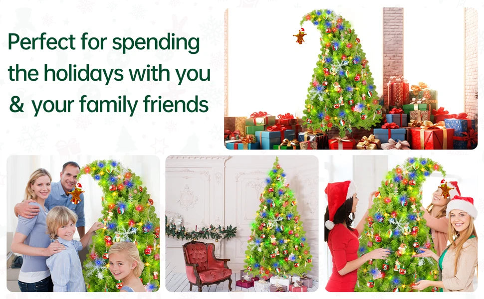 5.7-foot Bendable Grinch Christmas Tree