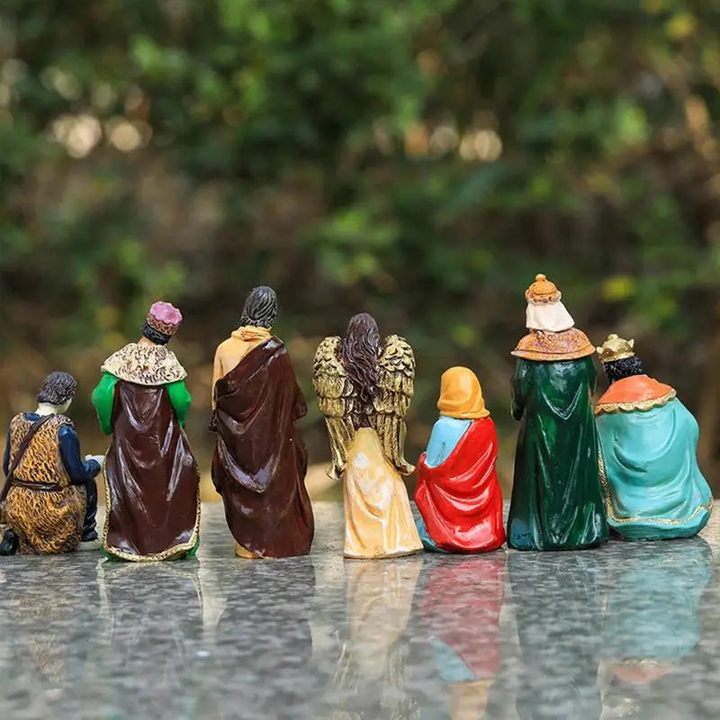 10 pcs Christ Birth Of Jesus Ornament Nativity Scene