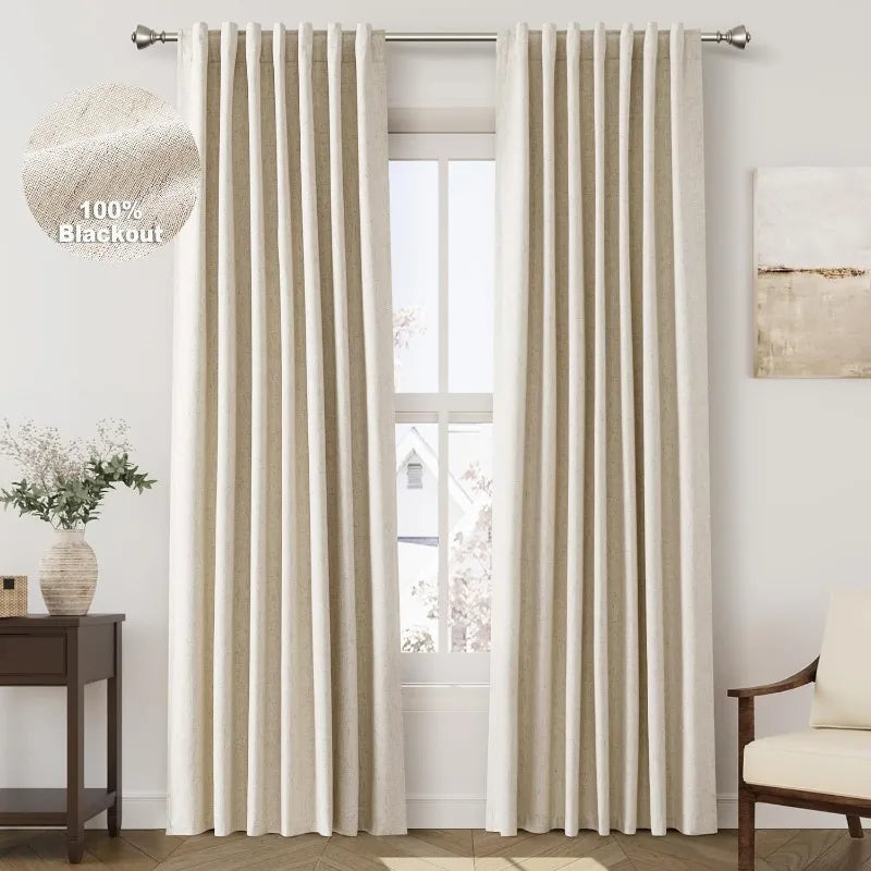 Blackout Curtains Length 2 Panels Set