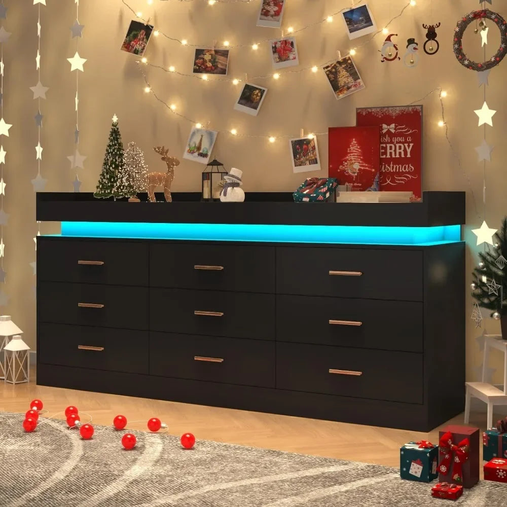 Elegant Dresser Drawer with LED Light 