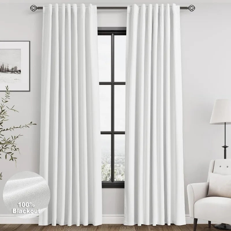 Blackout Curtains Length 2 Panels Set