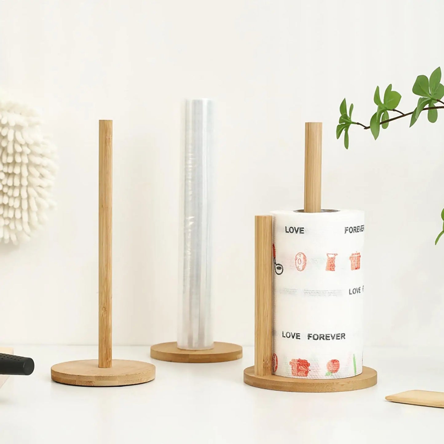 Kitchen Wood Paper Towel Holder