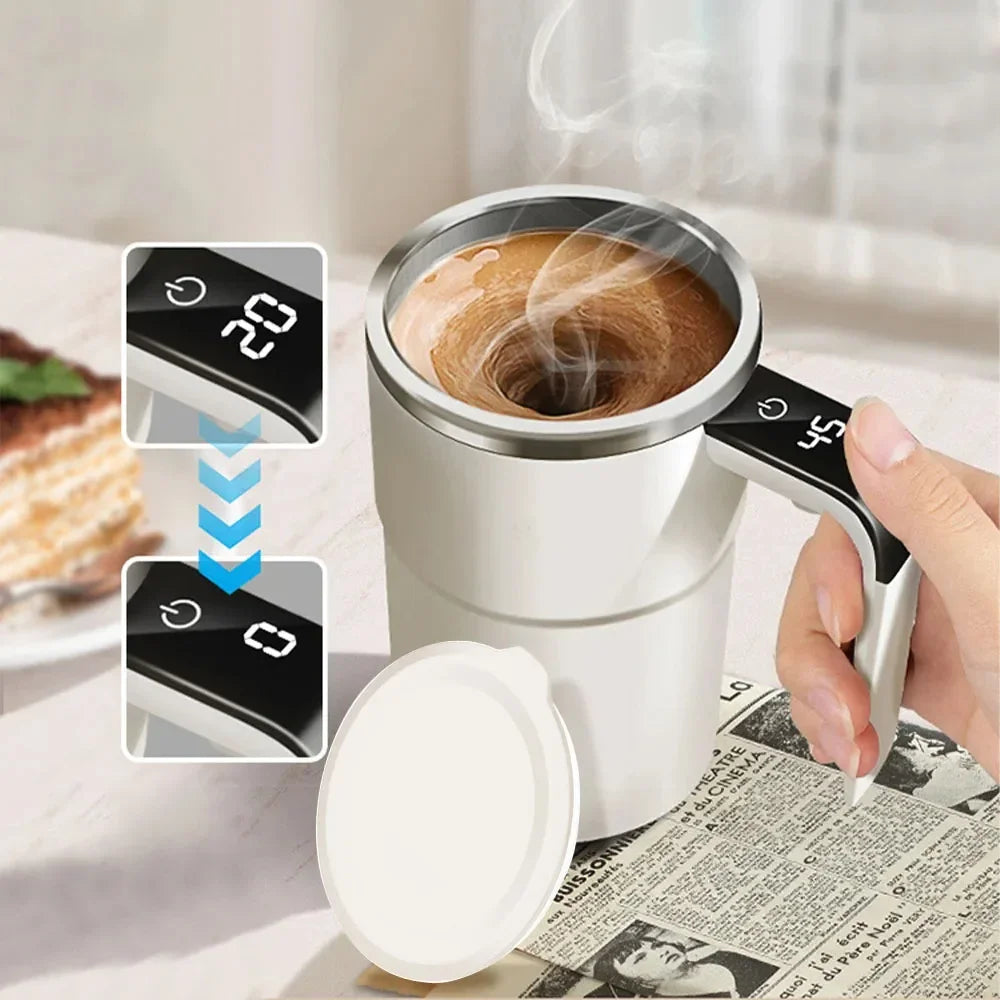 Magnetic Mug with LCD Screen & Automatic Self Stirring