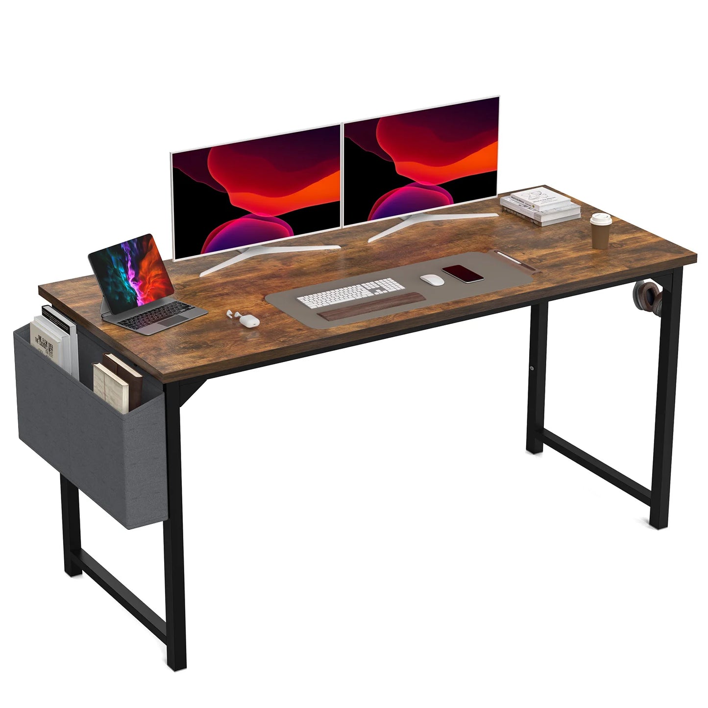 Enhance productivity with this stylish and functional desk.