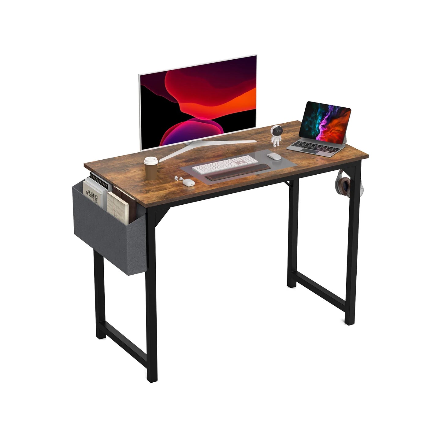 Enhance productivity with this stylish and functional desk.