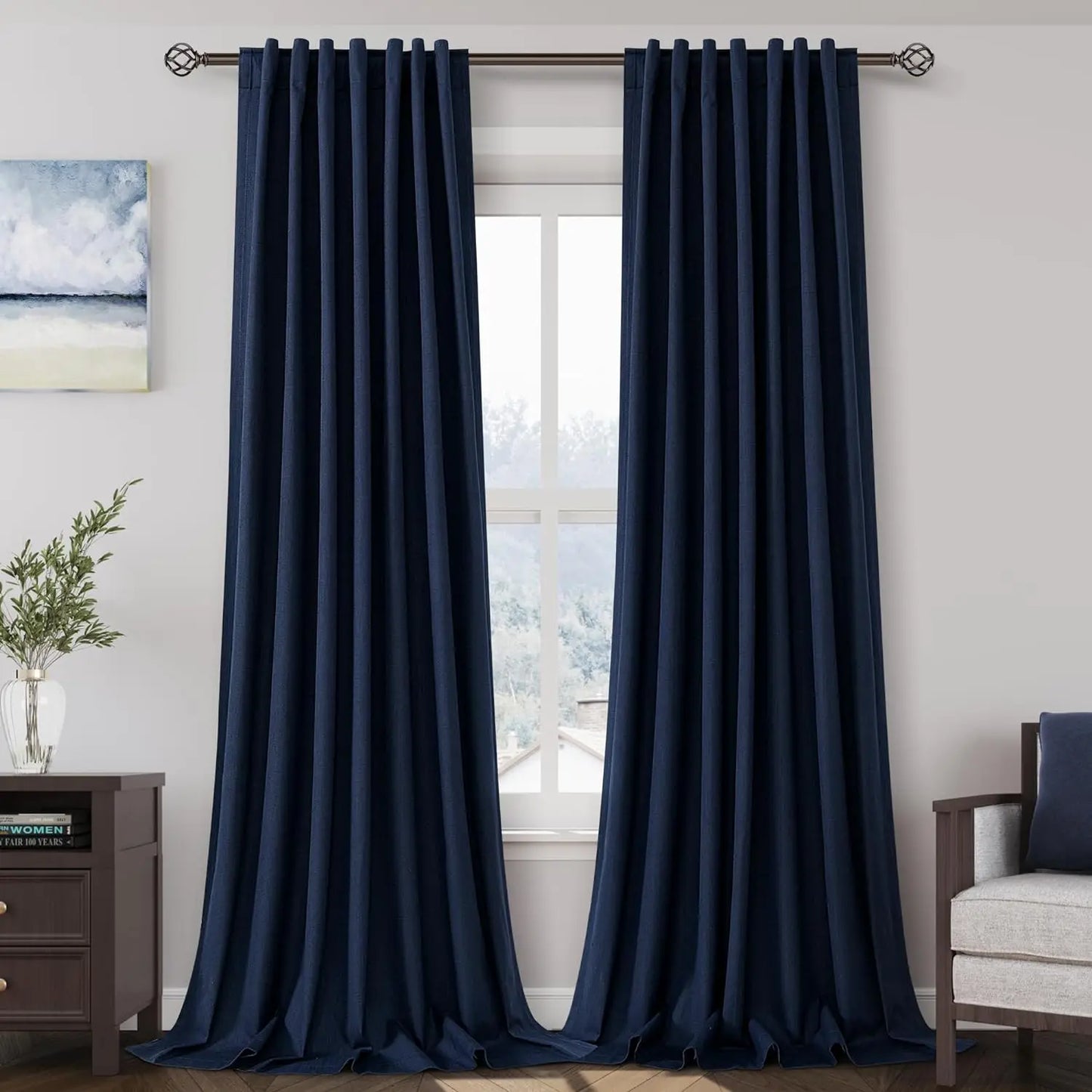 Blackout Curtains Length 2 Panels Set