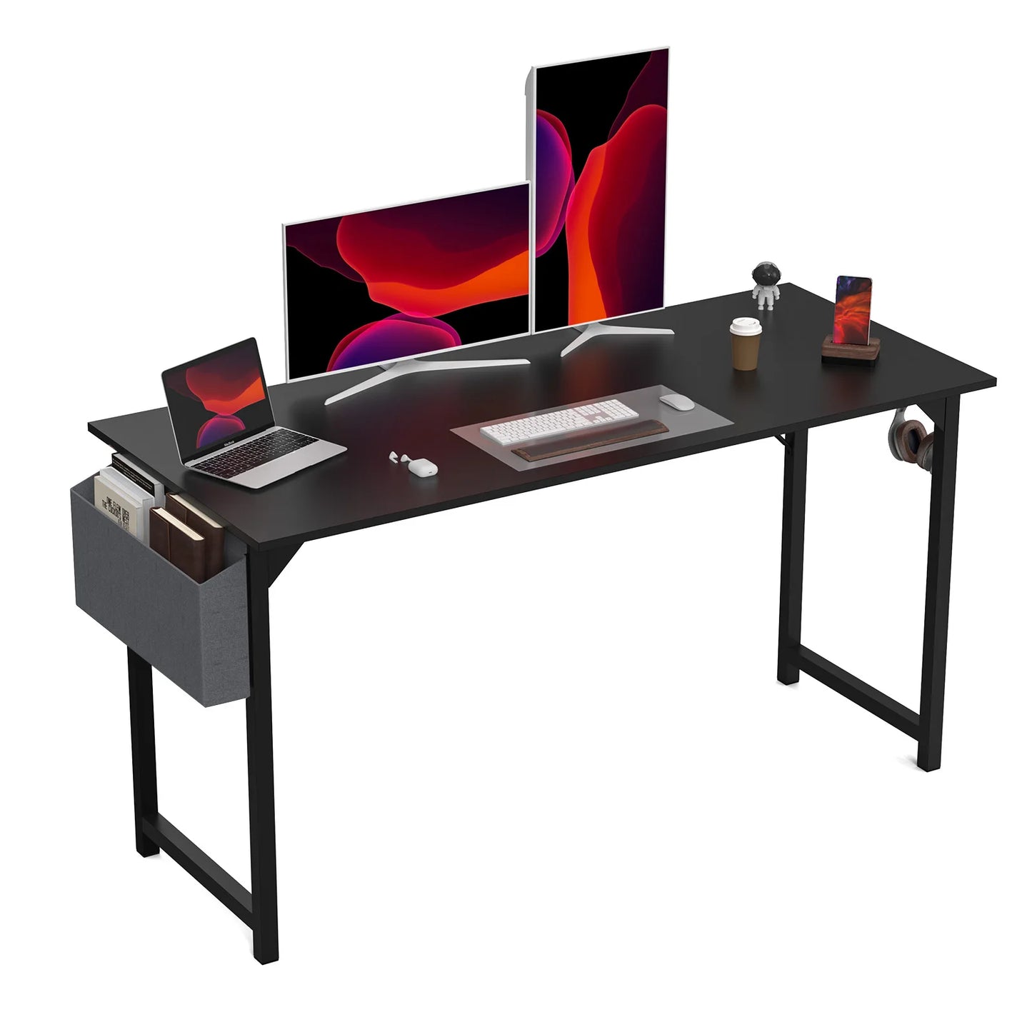 Enhance productivity with this stylish and functional desk.