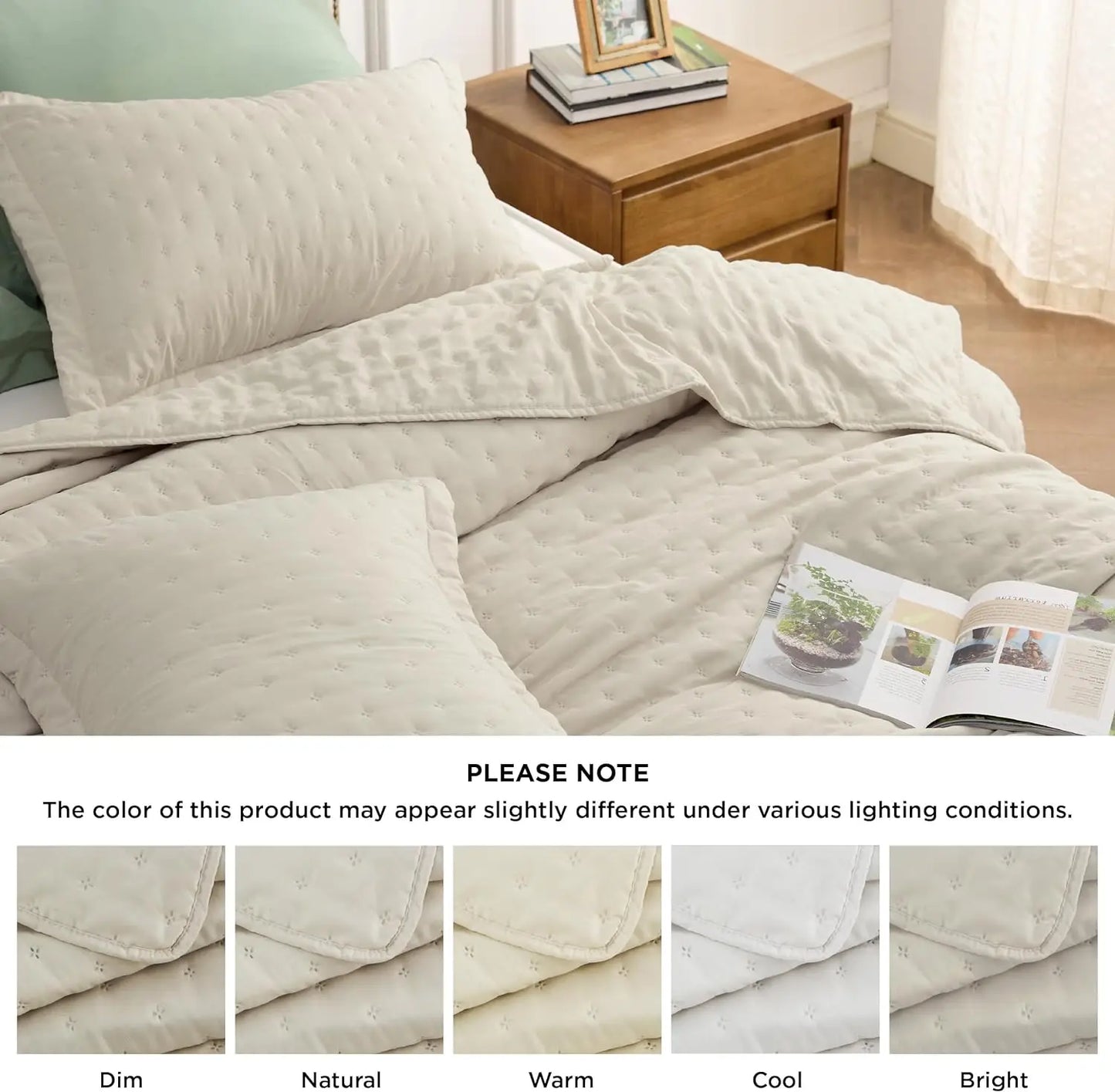 Extra Long Quilt Set for All Seasons, Twin, Queen, King