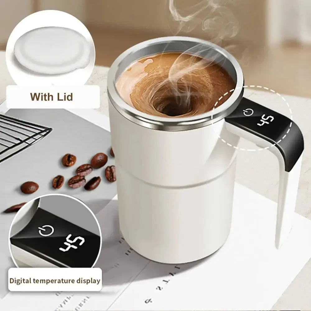 Magnetic Mug with LCD Screen & Automatic Self Stirring