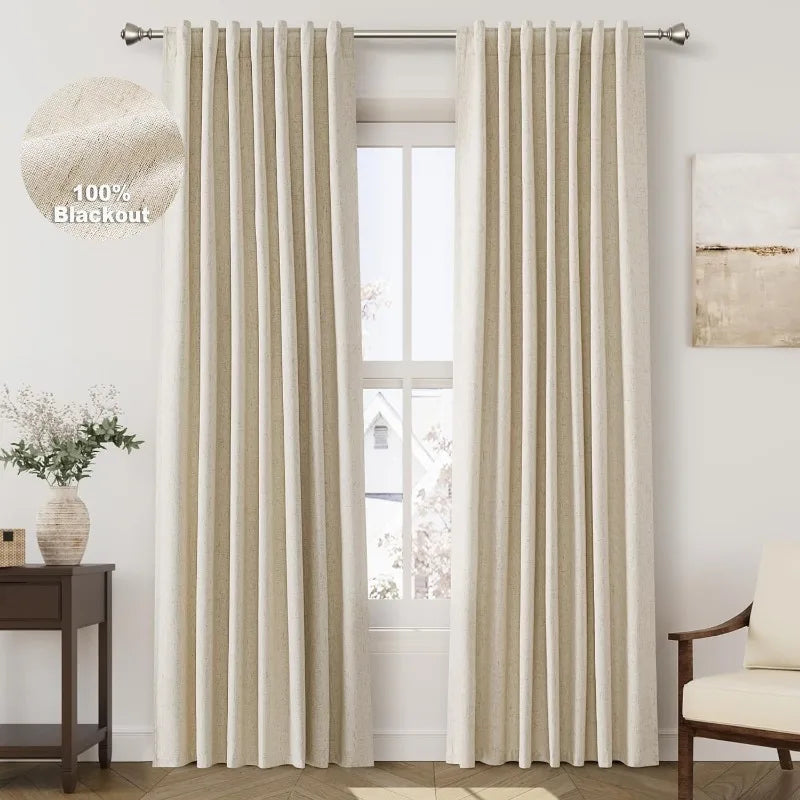 Blackout Curtains Length 2 Panels Set