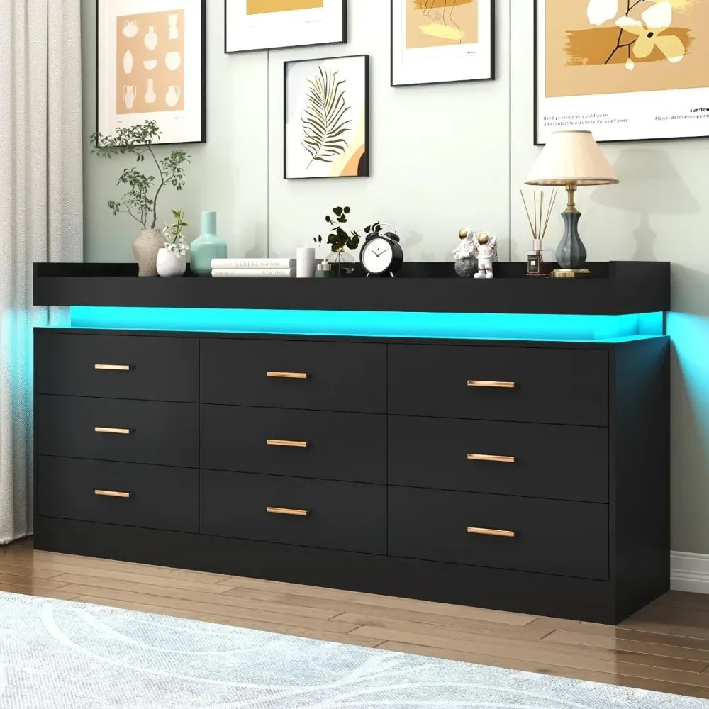 Elegant Dresser Drawer with LED Light 