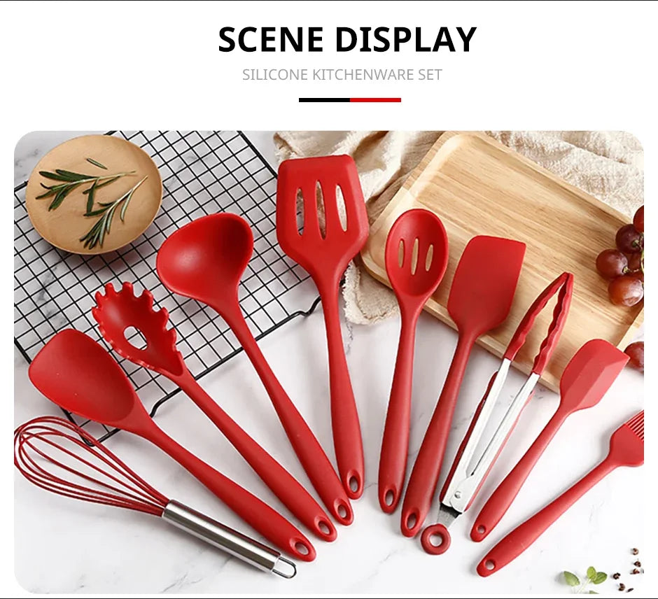 10 PCS Silicone Cookware Set Kitchen