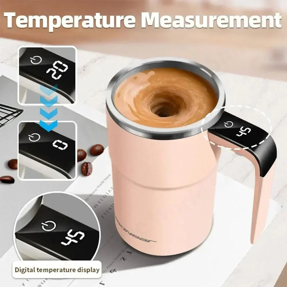 Magnetic Mug with LCD Screen & Automatic Self Stirring