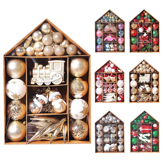 Christmas Tree Balls Ornaments Set 70pcs